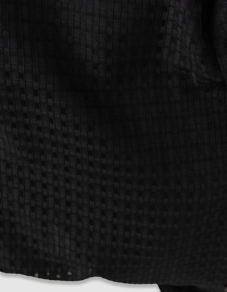 Zwarte jurk met opengewerkt motief Dames-4