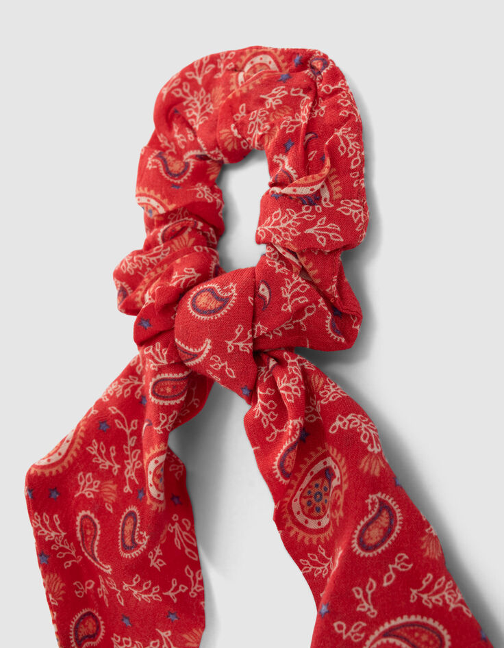 Scrunchie rojo cachemira ni&ntilde;a-2