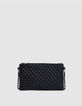 Women's 111 black quilted lambskin clutch bag-2