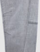 Boy's grey cut-off knee JOGGER jeans-5