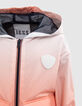 Boys’ neon orange windcheater with deep-dye effect-2