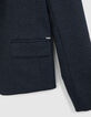 Chaqueta azul marino punto Milano imitaci&oacute;n-7
