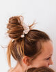 Honingkleurige scrunchie in biokatoengaas GABRIELLE PARIS-3