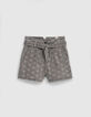 Light grey jeansshort bio slijtplekken meisjes-1