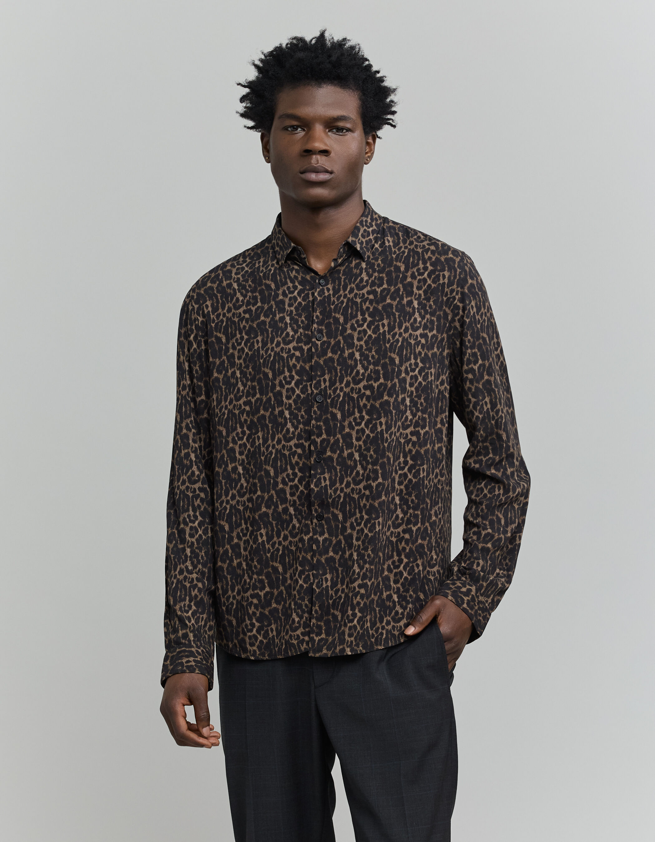 Chemise imprimé leopard homme online