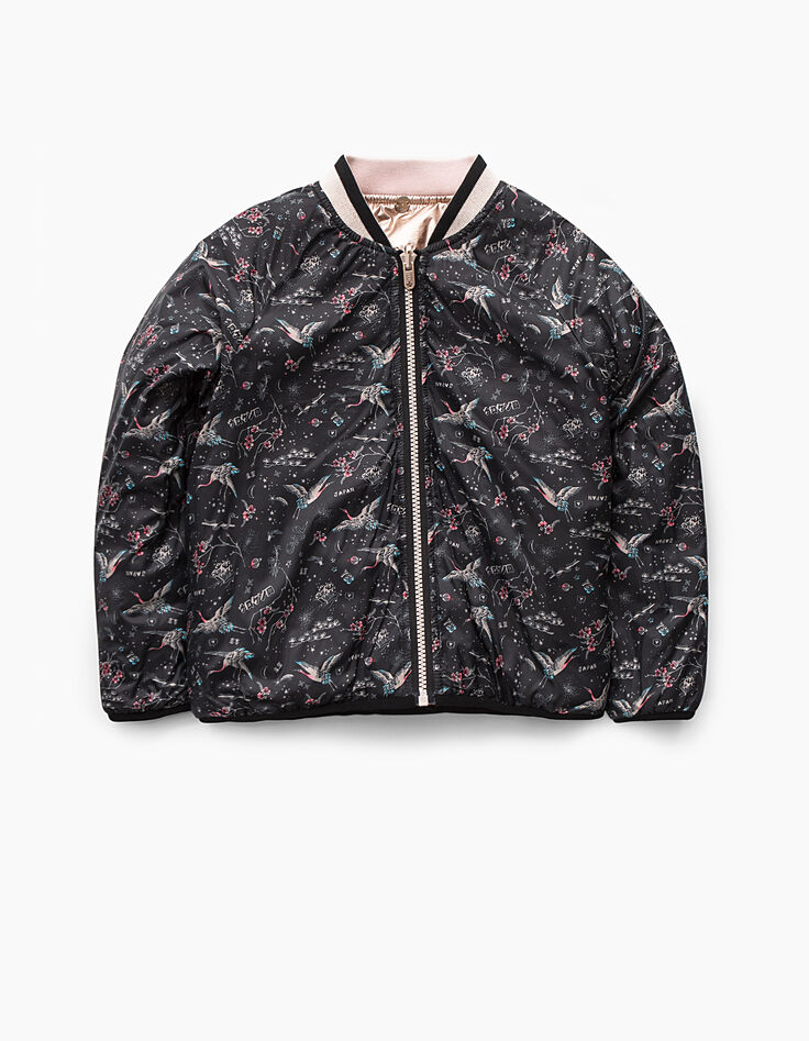 Parka 3 en 1 kaki avec doudoune réversible fille -4