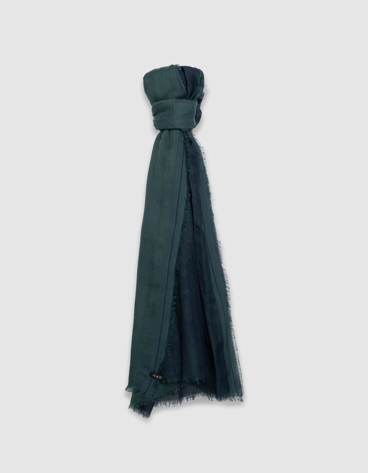 Men’s navy double-sided scarf-1