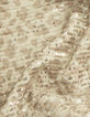 Beige top geborduurde gouden lovertjes vlindermouwen Dames-8