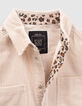 Beige jasje ribfluweel meisjes-5