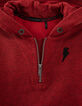 Sweat rouge moyen avec guitare pied-de-poule dos garçon -4