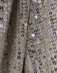Top argenté brodé sequins Femme-6