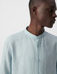 Men's horizon linen REGULAR shirt with Mandarin collar-4