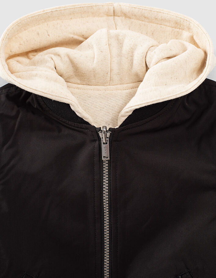 Blouson réversible noir et ivoire garçon-7