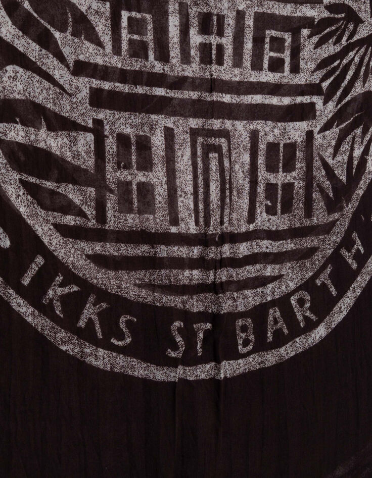 Sjaal bordeauxrood motief Heren-3