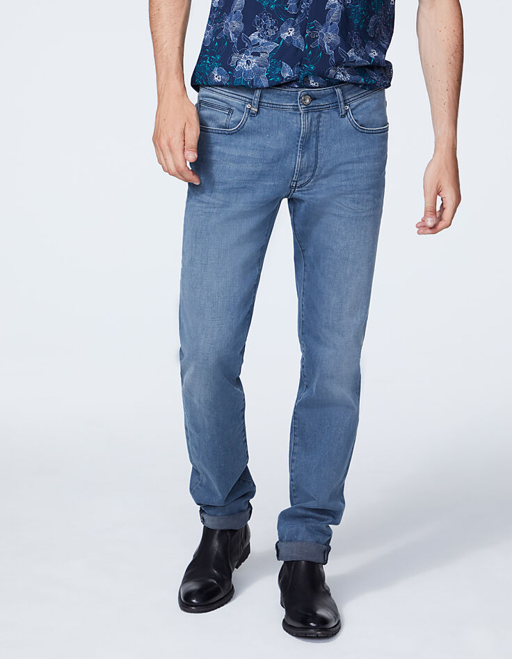 Kobaltblaue SLIM-Herrenjeans Kyoto-2