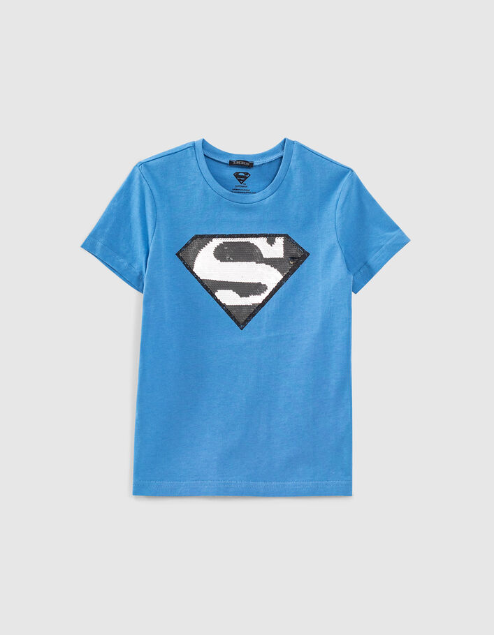 Medium blue T-shirt capsule IKKS - SUPERMAN jongens - IKKS