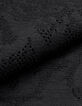 Tee-shirt manches courtes noir ajour&eacute; Femme-9