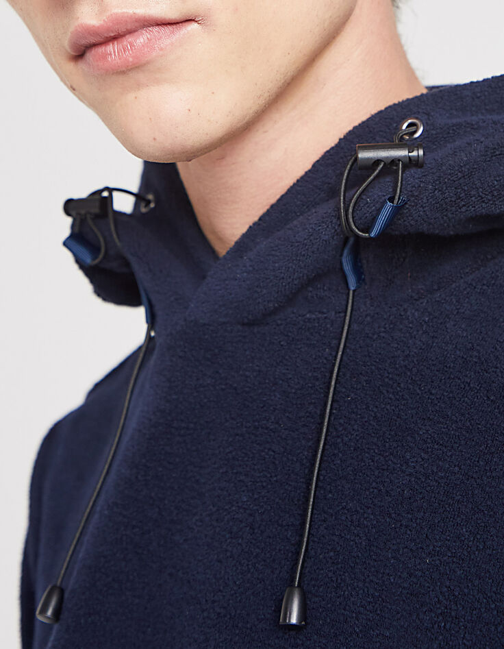 Sweat bleu foncé à capuche URBAN LAB Homme-5