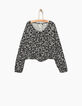 Girls' floral and polka dot blouse-2