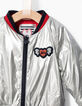 Blouson teddy argent, doublé polaire bébé fille-2