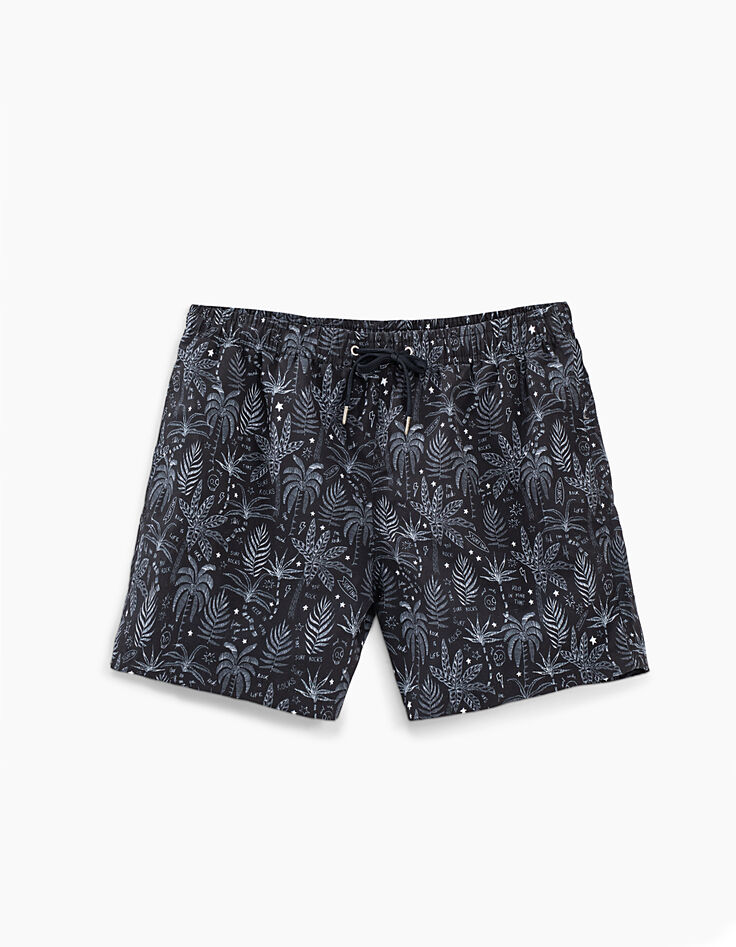 Short de bain marine imprimé palmiers rock Homme-1