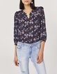 Damenbluse aus Ecovero® mit Blumenprint und Rüschen-2