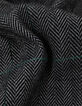 Women's black herringbone check suit pants-7