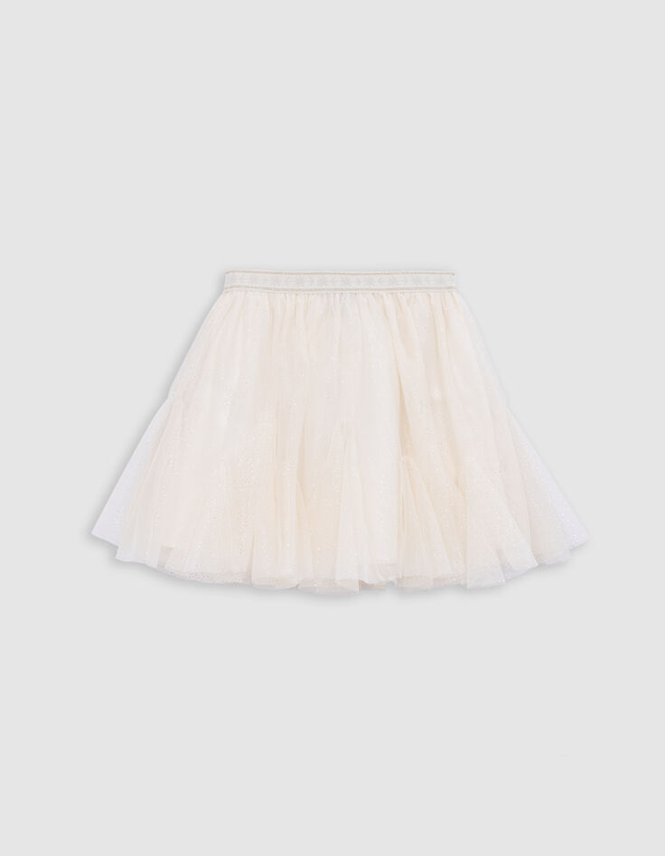 Jupe-tutu écrue pailletée fille-5