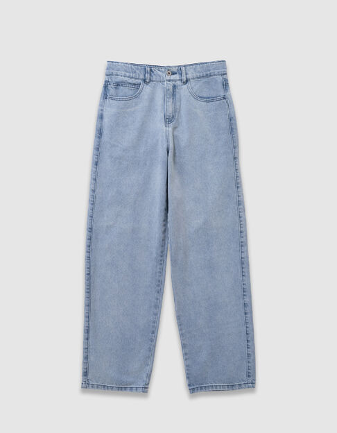 Rechte losse blauwe jeans voor jongens - IKKS