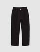 Schwarze Jungen-Chinohose-1