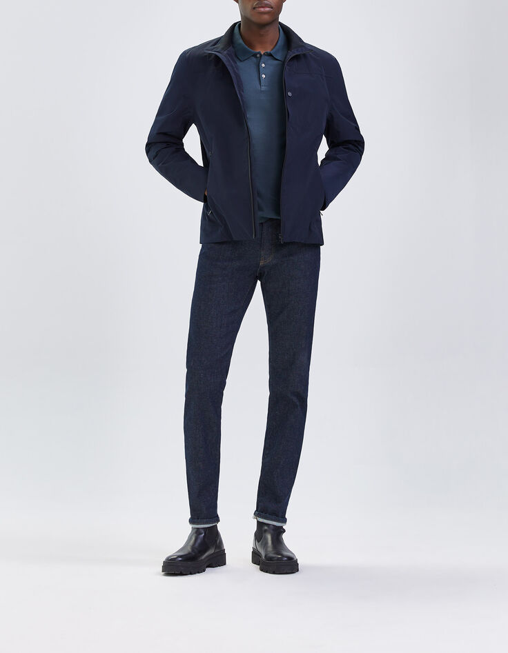 Men&rsquo;s navy WATERPROOF short jacket-5