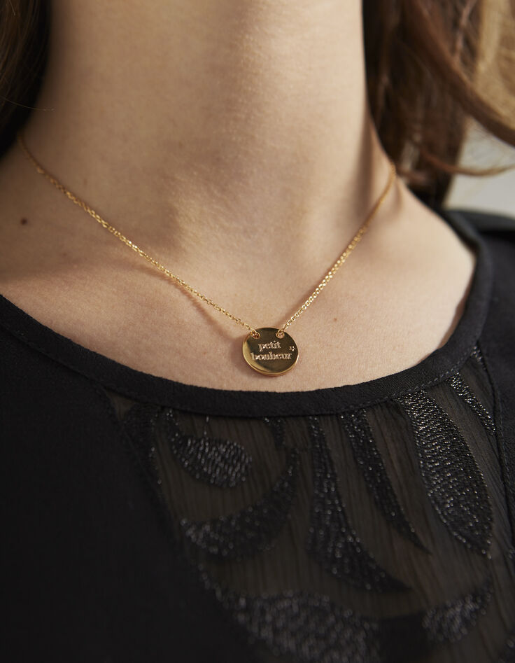 Collar chapado oro mujer-3