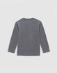 T-shirt gris visuel polaro&iuml;d emboss&eacute; gar&ccedil;on-3
