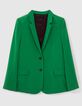 Veste de costume verte polyester recycl&eacute; Femme-7