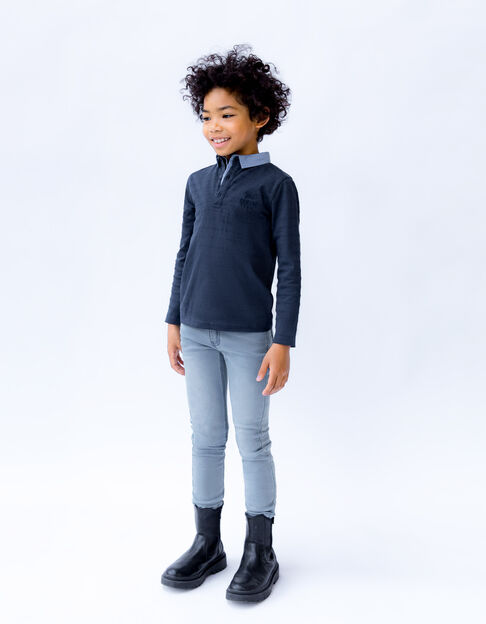 Boys’ faded blue SKINNY jeans