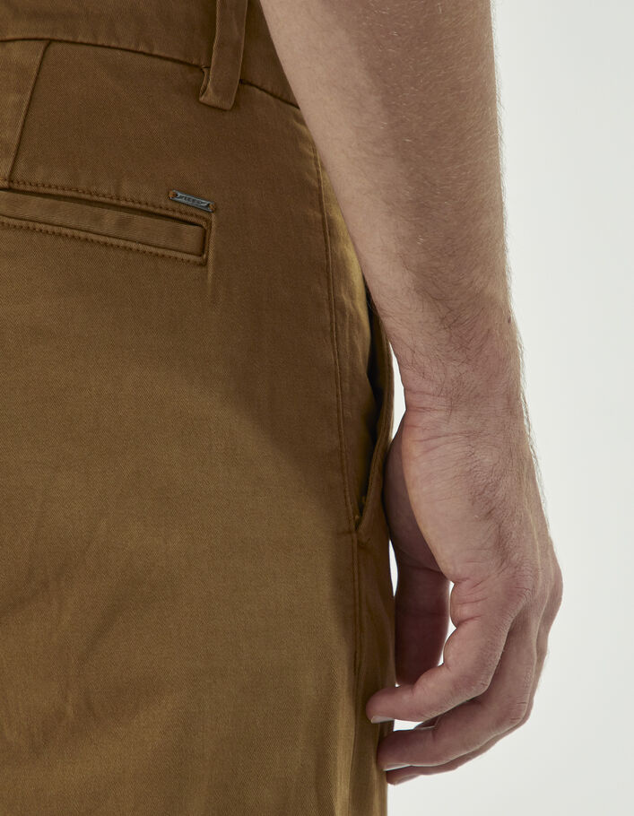Pantalon chino SLIM ocre Homme-4