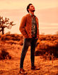 Hellbraune Herren-Velourslederjacke-1