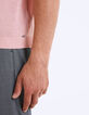 Polo rosa pálido algodón con 3 botones Hombre-6