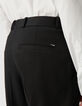 Men&rsquo;s black Milano knit STRAIGHT suit trousers-4
