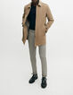 Pantalones SLIM beige falso liso cuadros Hombre-5
