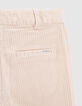 Girls’ vanilla corduroy flared trousers-6