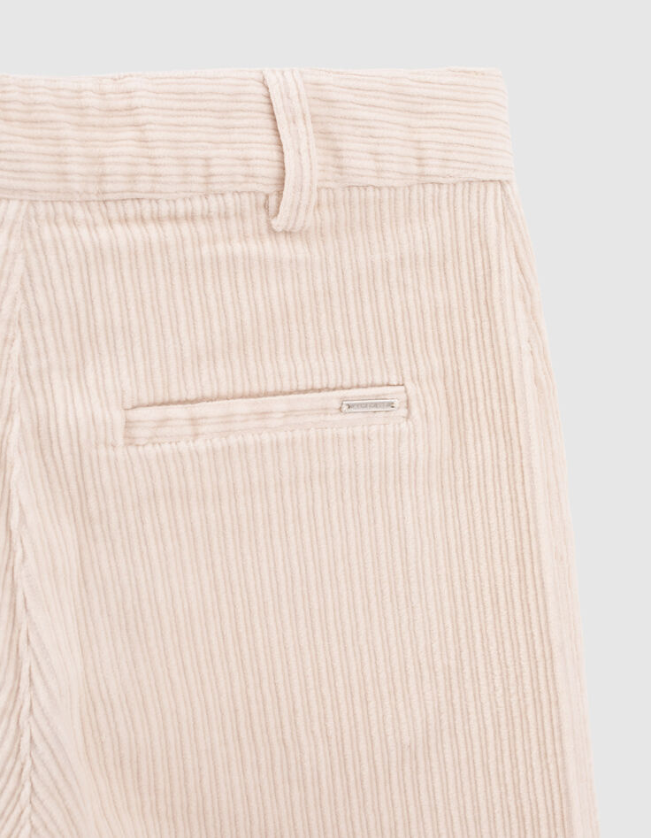 Girls’ vanilla corduroy flared trousers-6