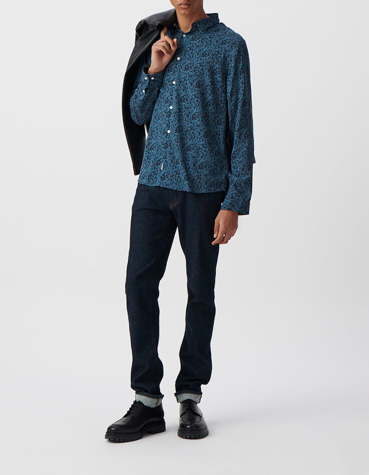 Men&rsquo;s storm LENZING&trade; ECOVERO&trade; flowery SLIM shirt-1