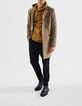 Men’s light brown straight coat-7