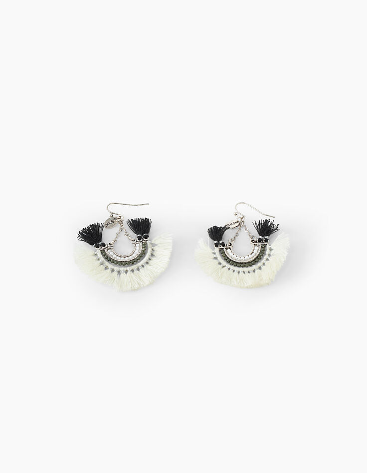Pendientes perlas pompones media luna mujer-1 Pendientes perlas pompones media luna mujer-1