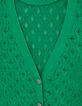 Camiseta menta punto calado mujer-7