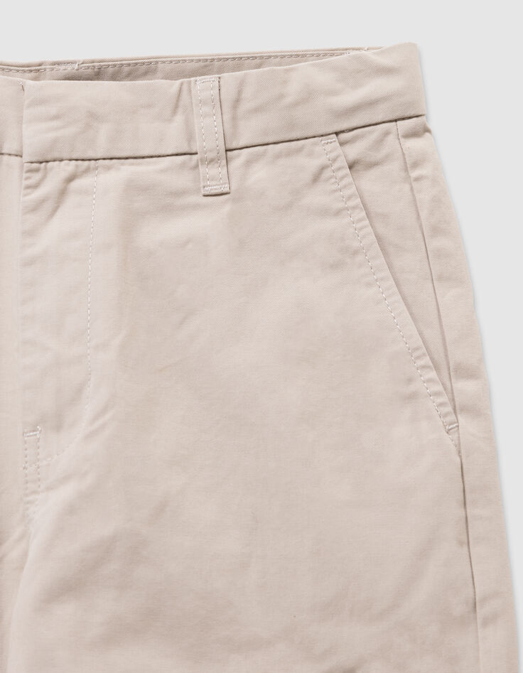 Pantalon chino beige forme loose garçon-3