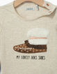 Baby girls' beige T-shirt-2