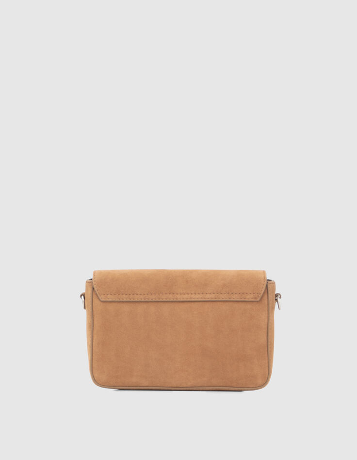 Le sac 111 en cuir de vachette velours sable femme-2