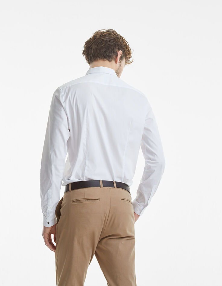 Chemise slim longue tissu Albini® Homme-4